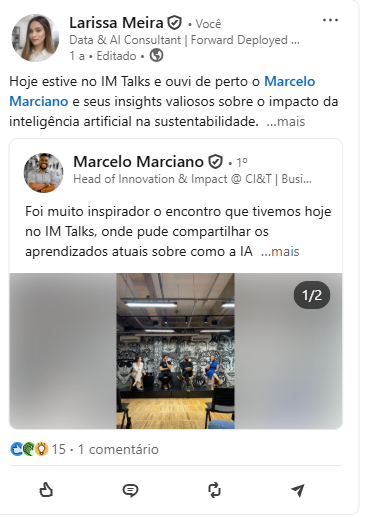 LinkedIn post by Marcelo Marciano